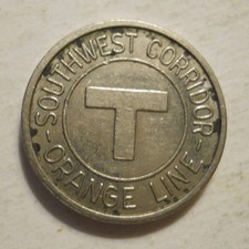 MBTA Orange Line (Boston, Massachusetts) transit token - MA115AM