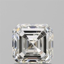 Cert. GIA Asscher Cut 1.50 Carat Natural Mined Diamond Loose I color SI2 clarity 2018.13 per carat