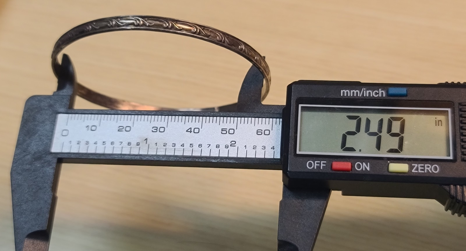 Vintage Sterling 925 Solid Silver Bangle Bracelet… - image 8