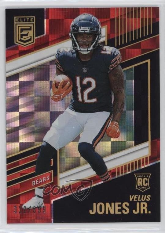 2022 Panini Donruss Elite Rookies Red /399 Velus Jones Jr #157 Rookie RC
