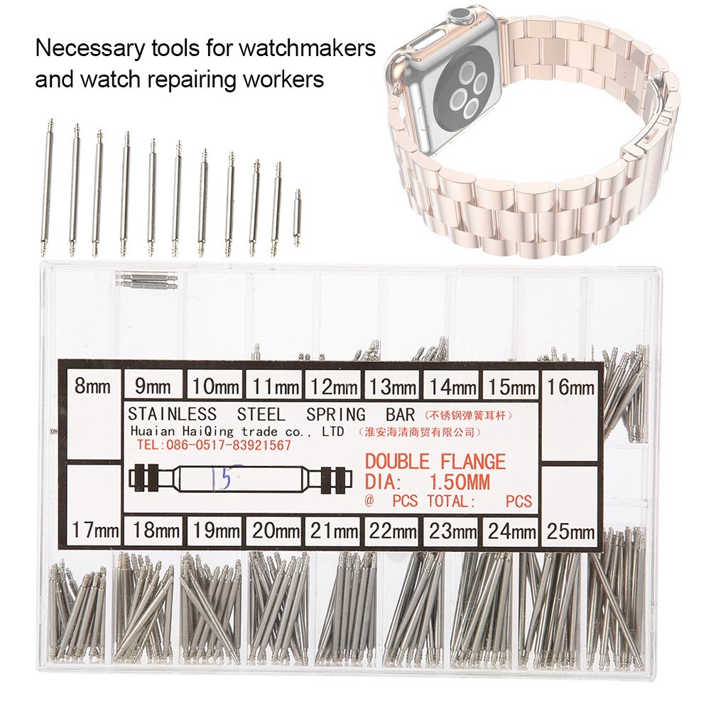 270Pcs Watchband Spring Bar Durable Connector For Watch Strap