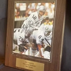 Ken Stabler "The Snake" Signed Autographed Framed COA Football Oakland Raiders
