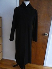 Jason Kole women 100% wool black long hood detailed jacket coat size 8