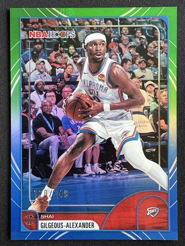 Shai Gilgeous-Alexander 2025-26 Topps NBA Hoops Rainbow Green and Blue /249 #86