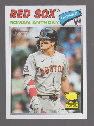 2026 Topps Heritage Baseball ROMAN ANTHONY Rookie Card RC #86 RED SOX
