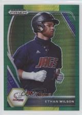 2021 Panini Prizm Draft Picks Green & Yellow Hyper Ethan Wilson #PDP49 0v7
