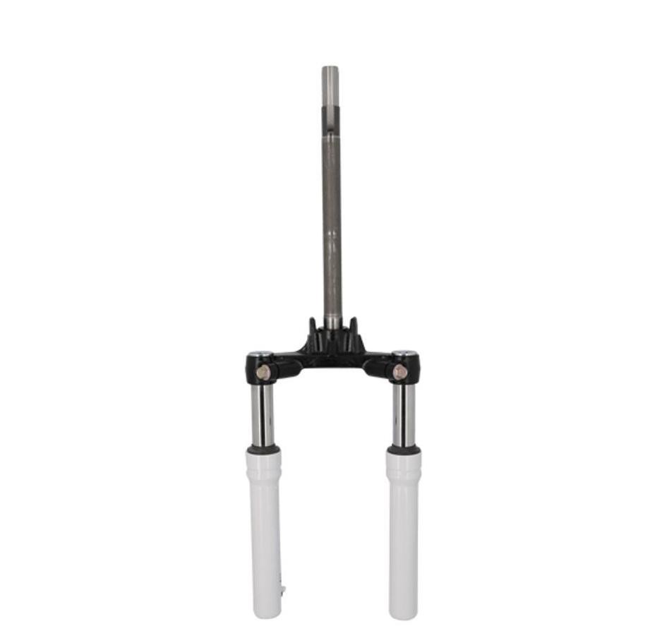 Fourche scooter booster renforcée en alliage chromé haute résistance