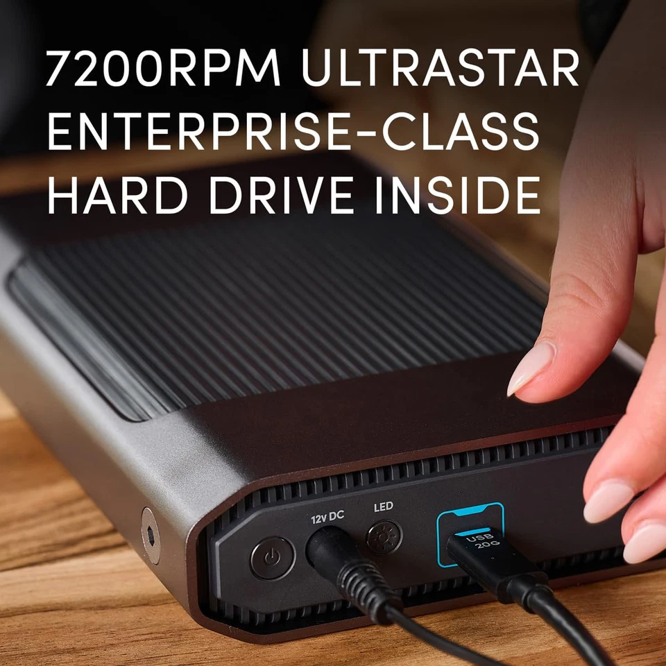6TB G-Drive Enterprise-Class External Desktop Hard Drive - 7200RPM Ultrastar ... - Image 3 of 4
