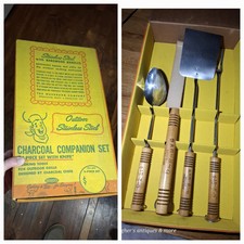 Vintage Rare Androck 4 Piece Nos Stainless Steel Grill Bbq The Washburn Company