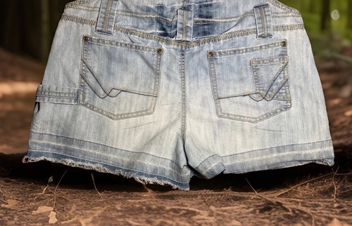Nobo No Boundaries Denim Overall Shorts  - Picture 5 of 5