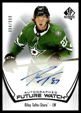 2021-22 SP AUTHENTIC FUTURE WATCH AUTO ROOKIE RILEY TUFTE 984/999 DALLAS STARS