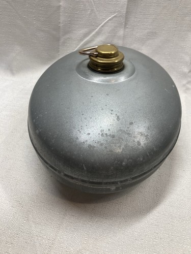 Vintage Wärmflasche Bettwärmer aus verzinktem Metall Antik Heizbehälter - Bild 5 von 9