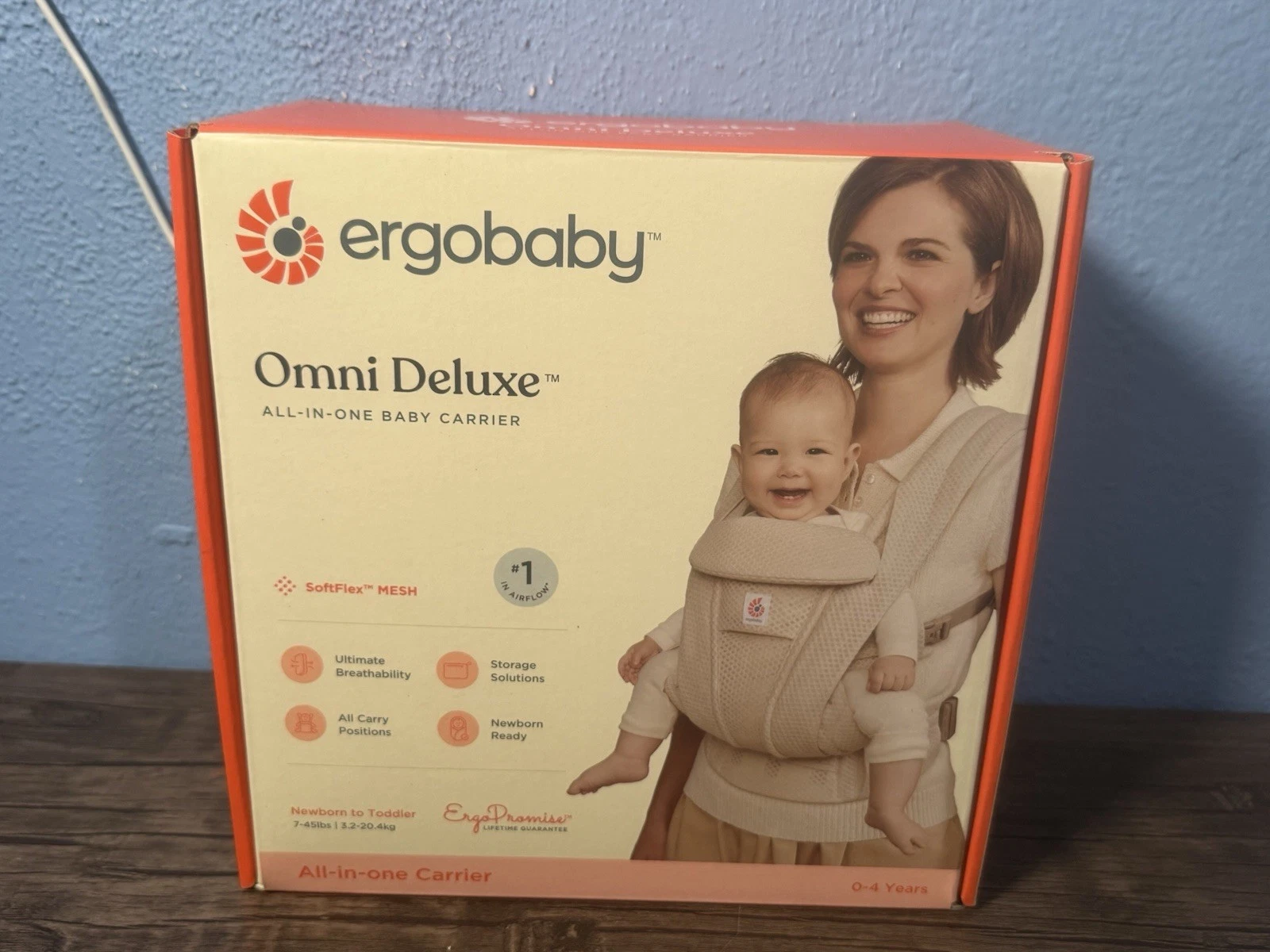Ergobaby Omni Deluxe Mesh All-in-One Baby Carrier- Natural Beige NEW
Opens in a new window or tab