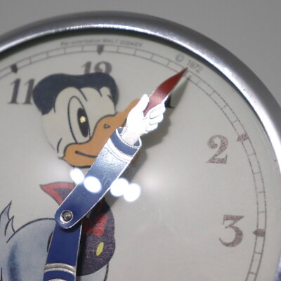 Réveil BAYARD Donald Duck Vintage - Animé Et Fonctionnel - Métal