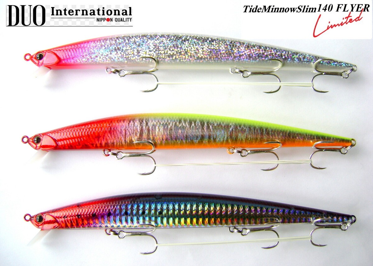 DUO Tide Minnow Slim 140 FLYER Red Head LIMITED Saltwater Fishing