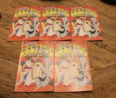 Lot of 5 Eclipse Monthly #4 Eclipse Comics January 1984