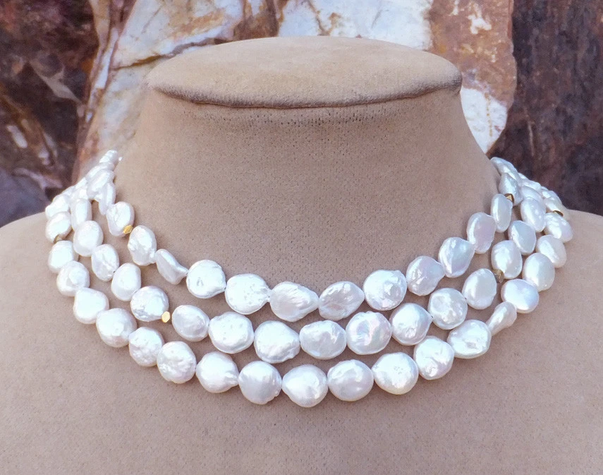 Pearl and hotsell coin necklace