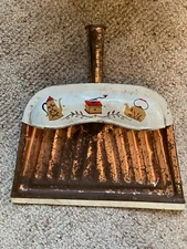 Vintage JV REED Metal Dust Pan Design Copper Color