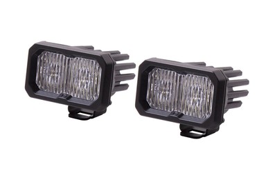 Diode Dynamics SS2 Sport White Fog Light Pod Set W/ Amber Backlight W/ Harness