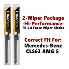 Hi-Performance 2-pk Wipers fits 2014-2017 Mercedes-Benz CLS63 AMG S - 25240x2