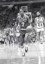 NATE ARCHIBALD - BOSTON CELTICS - Vintage 35mm NBA B W NEGATIVE 2.5fa  READ