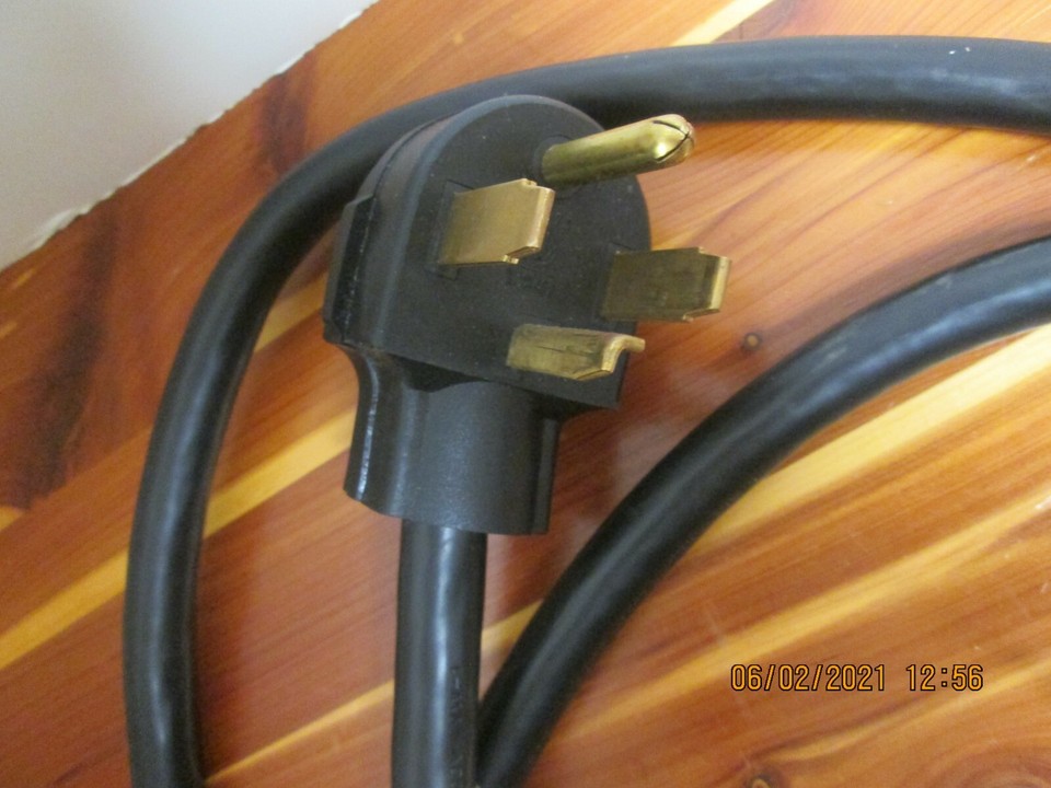 INTERTEK 3176558 6 ft 300 V 4Prong 4Wire Power Supply Cord / Dryer