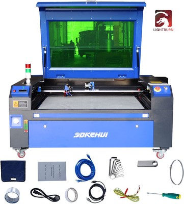 100W 40x32in CO2 Laser EngraverLaser Engraving Machine Water Cooling System US