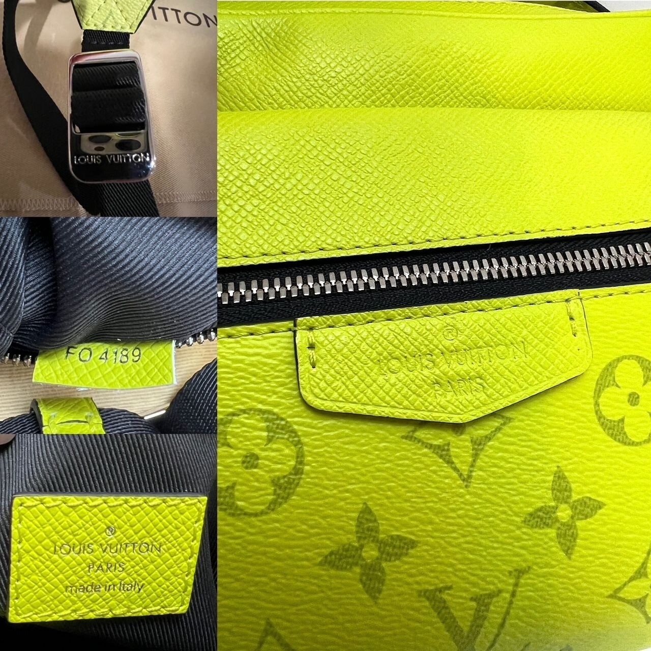 LOUIS VUITTON Taiga Outdoor Messenger Yellow Bag Ebay Live image 7