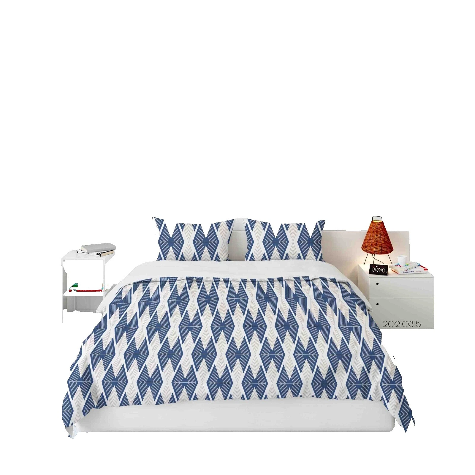 Microfiber Queen Geometric Duvet Covers & Bedding Sets