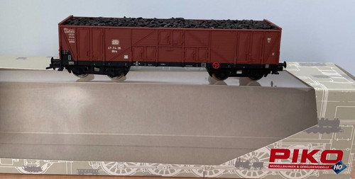 Piko HO 54154 DB LWB Drehgestell offener Mineralwagen mit Kohleladung, super im Karton | Zustand: Used
