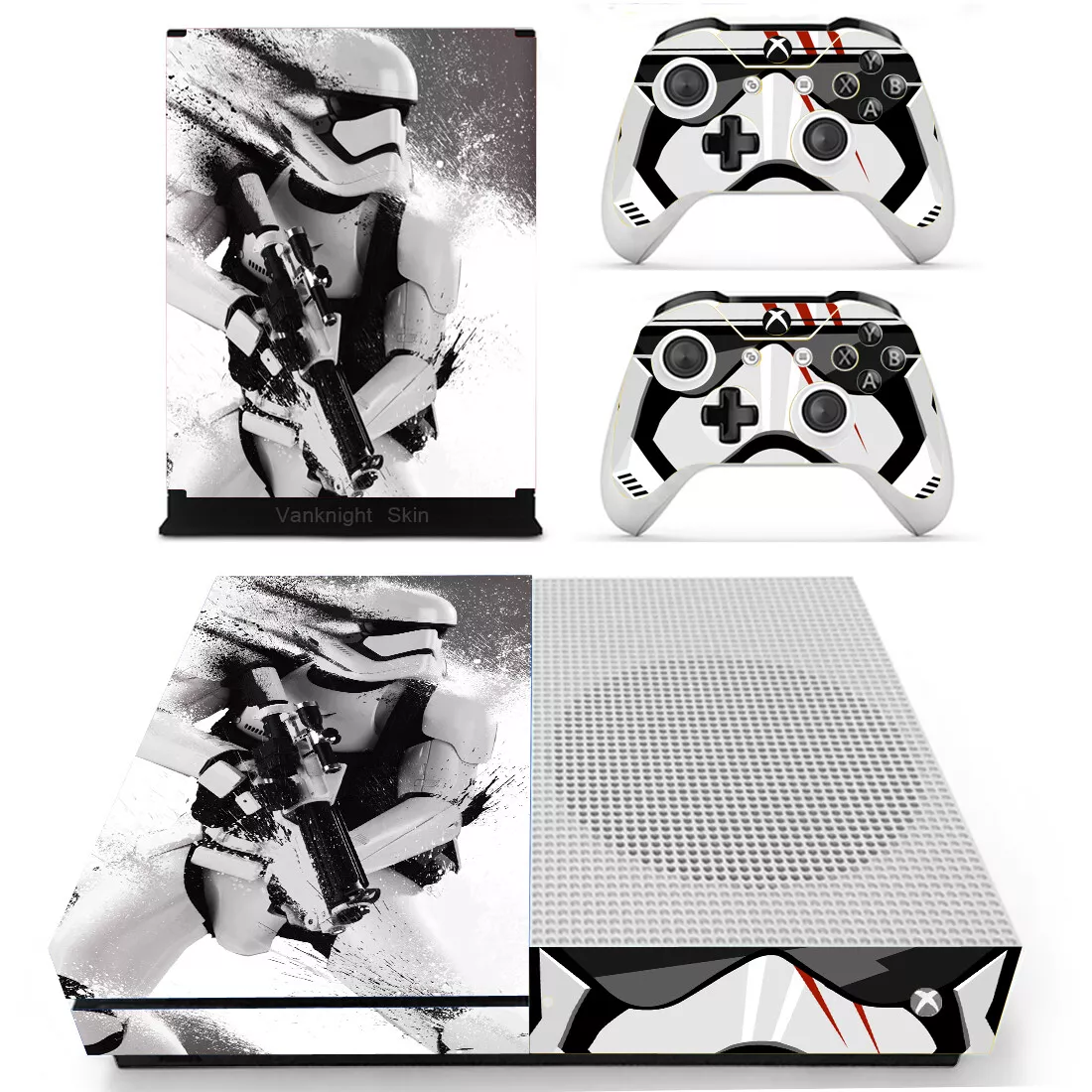 Vanknight Vinyl Decal Skin Stickers Cover for Xbox One 2 Controllers Skin