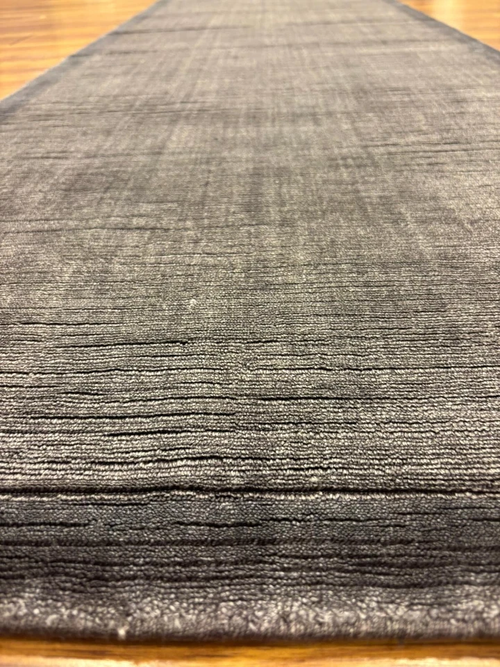 Black Runner Rug, 2.6x9.8 ft Rug, Decorative Carpet, Black Hallway Entryway Rug - Image 3 of 4