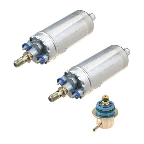 Bosch 2 Electric Fuel Pumps & 1 Pressure Regulator KIT For Mercedes