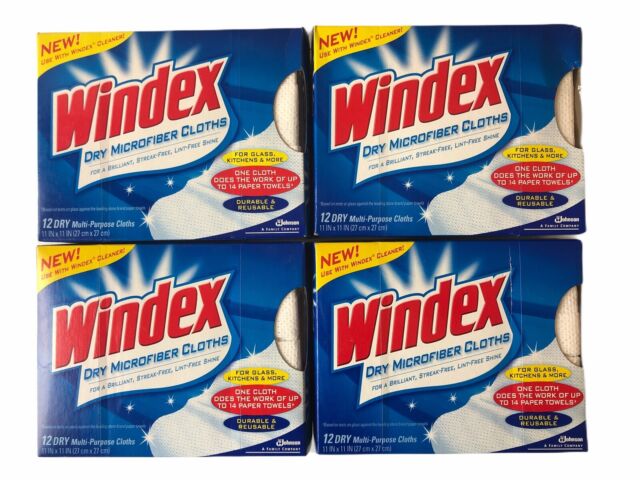 Windex Clean Shine Dry Microfiber Cloths