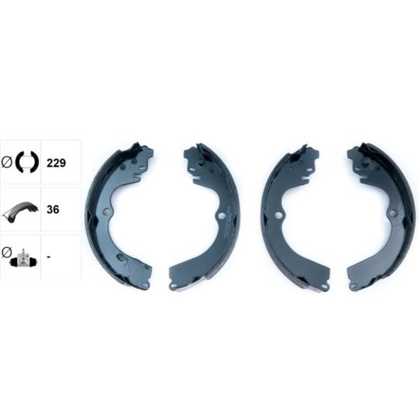 Textar Bremsbackensatz Bremsbacken Hinten FüR Subaru Forester Sg Impreza-image