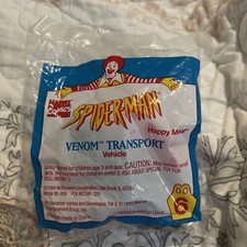 1995 6 Spiderman McDonalds Happy Meal Toy - Venom Transport Rare