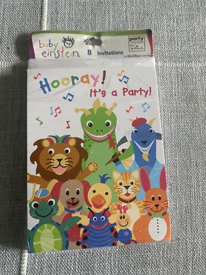 Baby Einstein Pack of 8 Party Invitations Hallmark Disney New