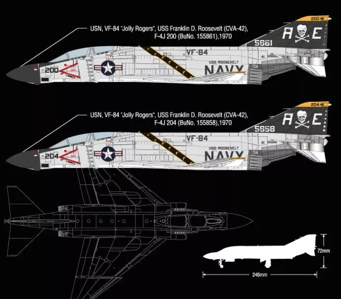 Academy #12529 1/72 F-4J Phantom II VF-84 