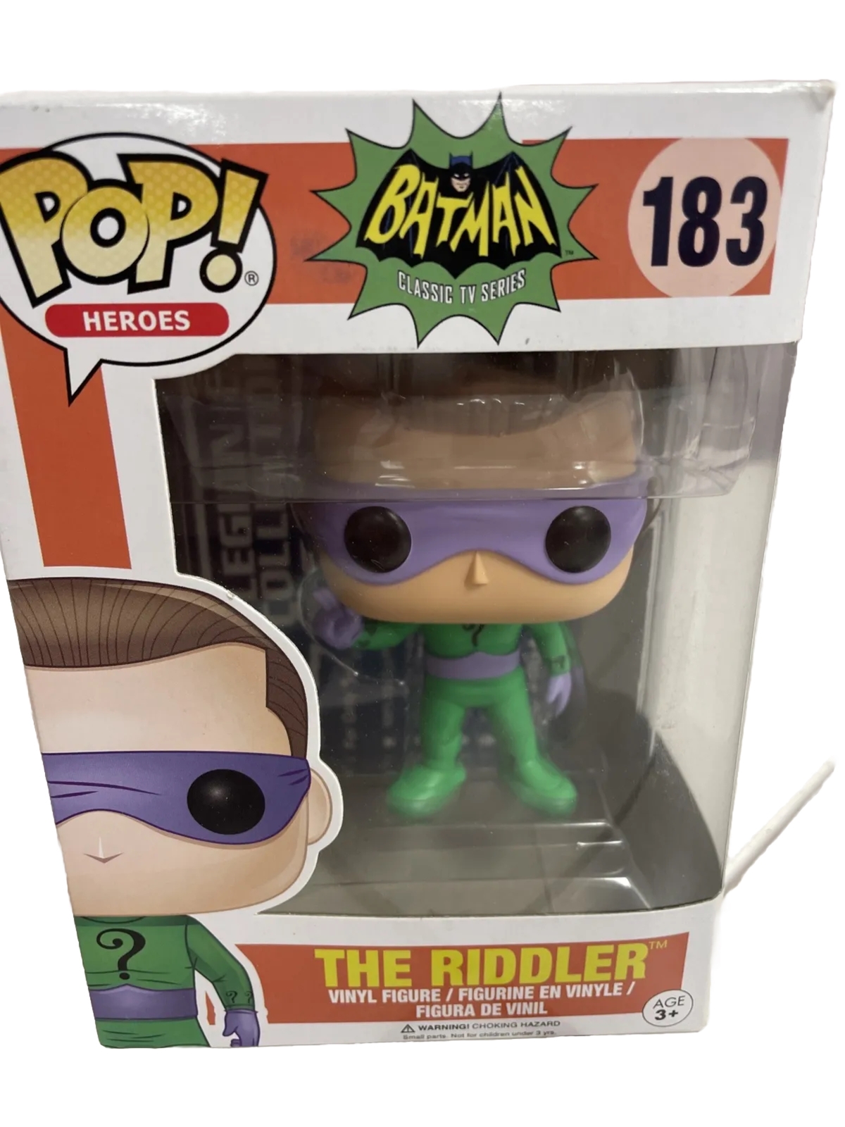 Funko Pop The Riddler #183 Vinyl Figure Dc Comics Batman