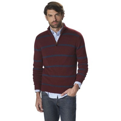 men's merino wool quarter zip sweater
