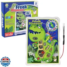 TALGIC Dinosaur Board Game for Kids Ages 3-8 with Tweezers and Fun Game Piece