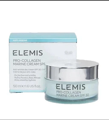 BRANDED Elemis Pro-Collagen Marine Cream SPF30 Anti-wrinkle Hydrating Day Cream - 50 ml