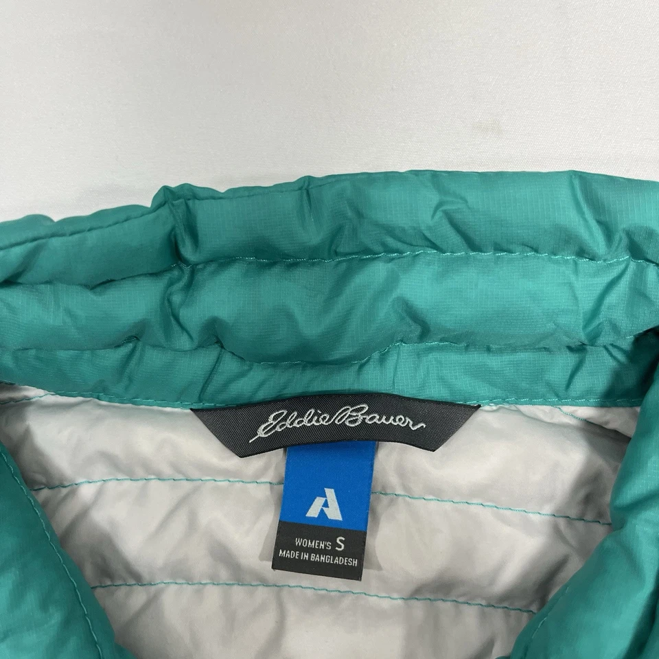 Eddie Bauer First Ascent Storm Down 800 Puffer Vest Teal Green Womens Size Small - Image 4 of 4