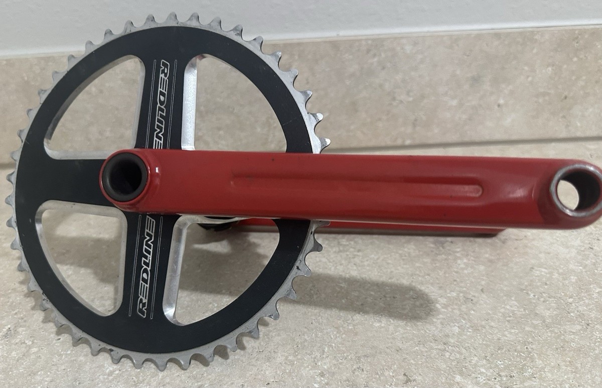 REDLINE FLIGHT BMX Crank Set Double Pinch 180mm Red 44t | eBay