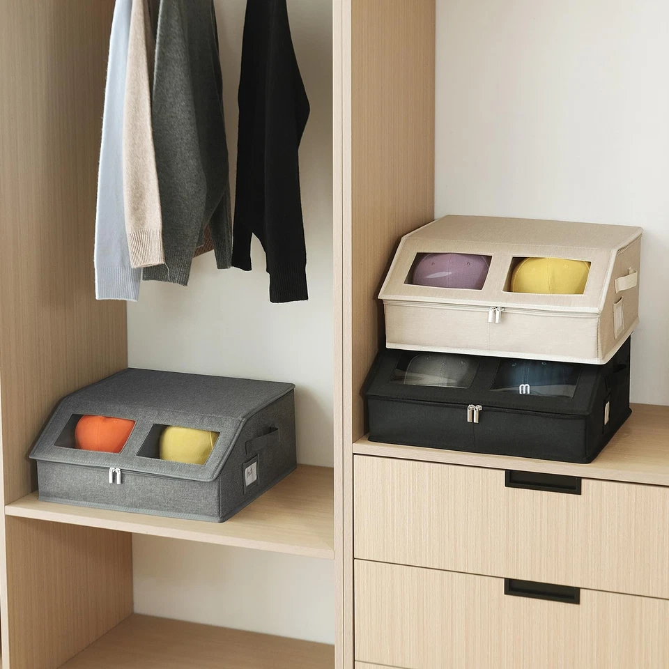 Paquete de 2 sombreros de almacenamiento para gorras de béisbol - Sostiene hasta 48 gorras, organizador de sombreros para C... Foto 2 de 4