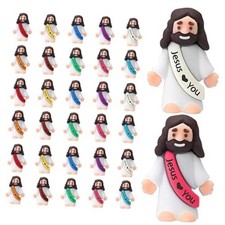 PCS Little Jesus Figures, Mini Jesus Figurines in Bulk, Multicolor Tiny 30