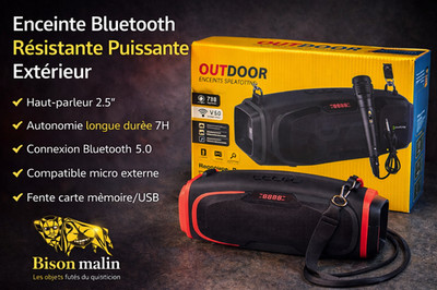   High Power Tragbarer Bluetooth Lautsprecher - Klarer Klang & Atmosphäre Garantie 
