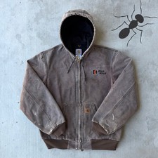 Vintage Carhartt J25 CHT brown hooded work wear jacket