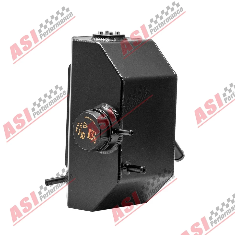Fit 2015-2018 Ford Mustang 2.3/5.0/5.2L Aluminum Coolant Overflow Expansion Tank - Imagem 2 de 4