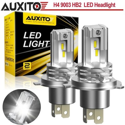 AUXITO H4 9003 LED Headlight High Low Beam Bulbs 40000LM 6500K Bright M4 Series